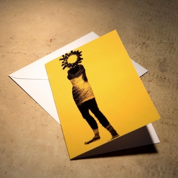Here comes the sun individual greetings card